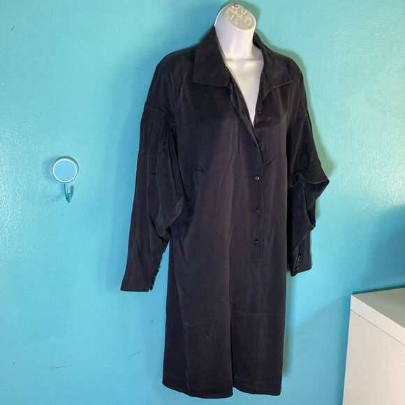 Vintage Silk Dress Linda Allard Ellen Tracy Size 8 - Picture 1 of 16